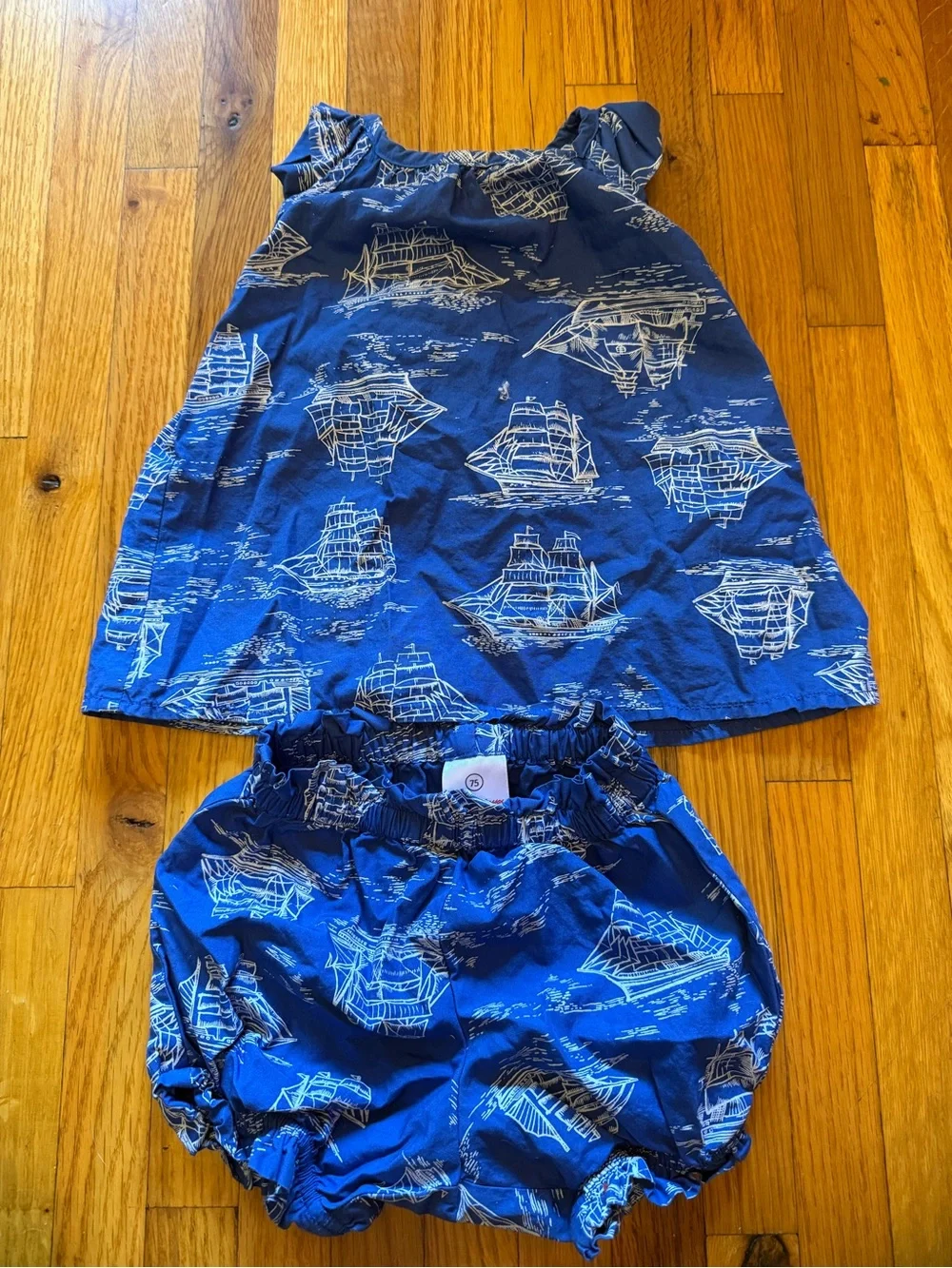 Hanna andersson Blue Nautical Toddler  Set